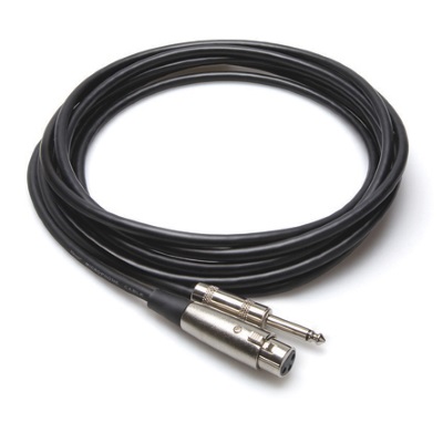 Hosa Microphone Cable: XLR3F to 1/4in