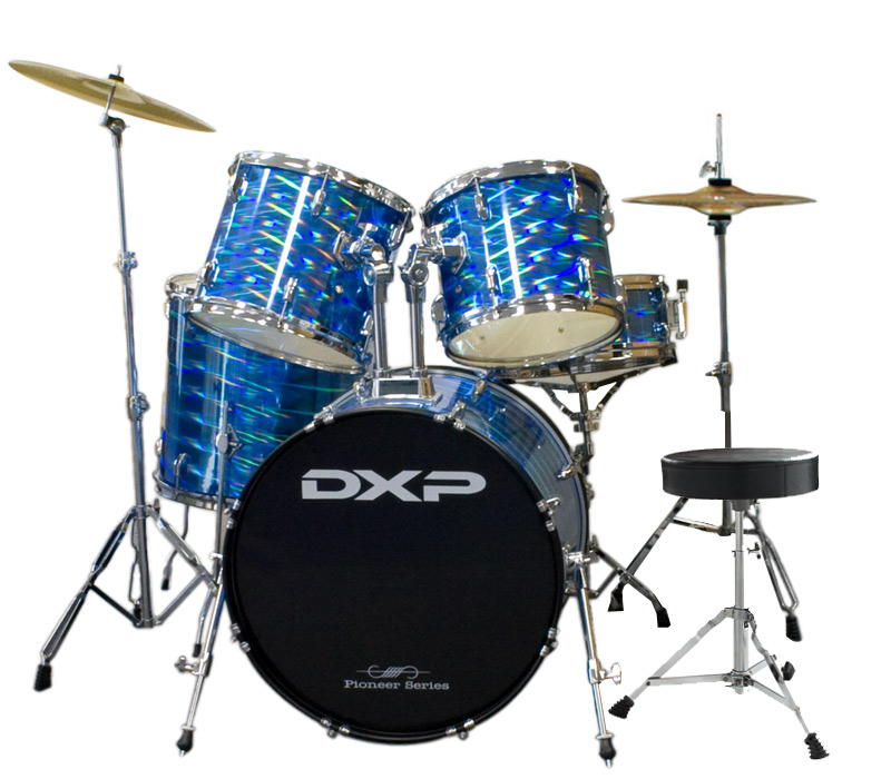 DXP Rock Drum Kit - Full 5 Piece Kit - Binary Music