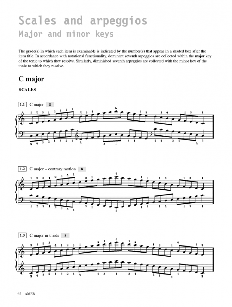 AMEB Piano Series 18 Technical Workbook - Level 2 (Grades 5 To 8)