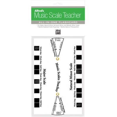 Alfred's Music Scale Teacher - All-In-One Flashcard (White) - Binary Music