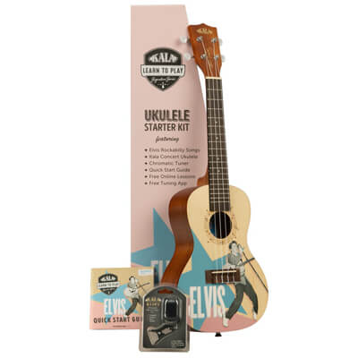 Kala Limited Edition Elvis Rockabilly Ukulele Pack.