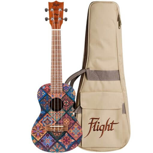 Flight AUC33 Fusion Concert Ukulele with Bag